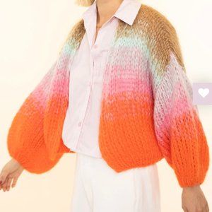 Maiami - Gradient Fade Bomber Cardigan - Size M/L